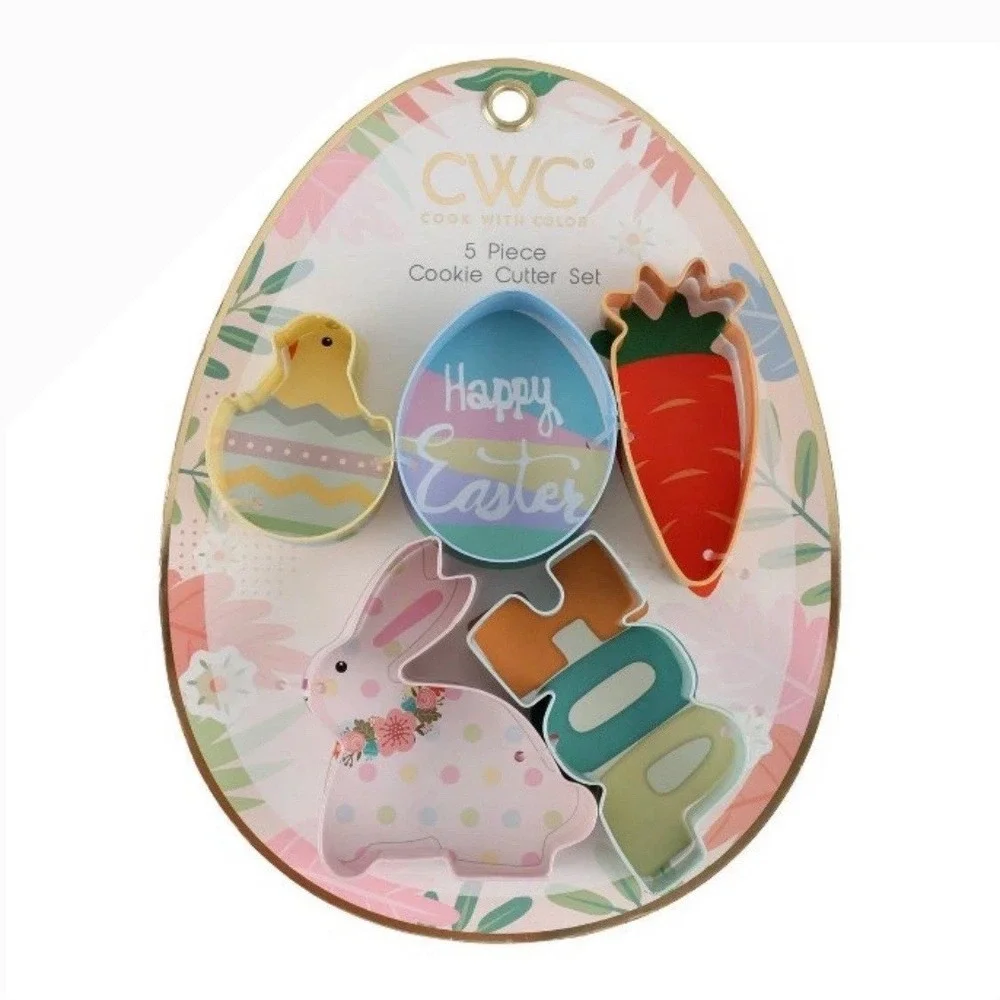 Cook‎ With Color Easter Cookie Cutter Set Bundle 8pc Bunny Carrot Egg Chick HOP